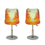 Sunrise Forest Print Bar Stool Covers