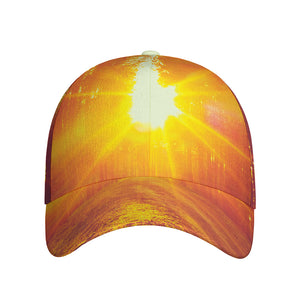Sunrise Forest Print Baseball Cap