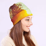 Sunrise Forest Print Beanie