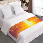 Sunrise Forest Print Bed Runner