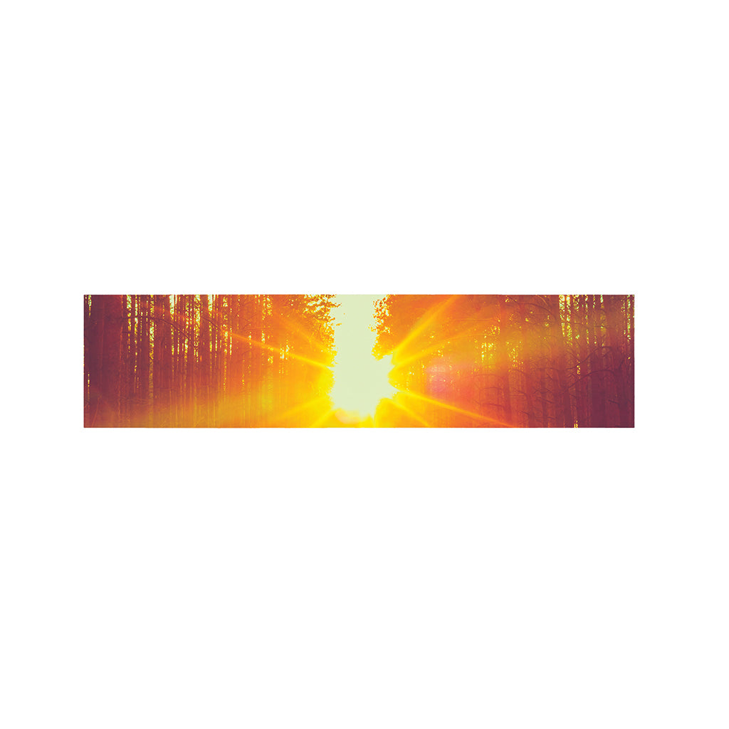 Sunrise Forest Print Bed Runner