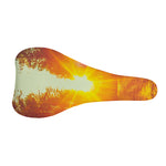 Sunrise Forest Print Bicycle Seat Cover
