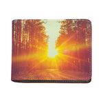 Sunrise Forest Print Bifold Wallet