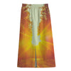 Sunrise Forest Print Cotton Front Slit Maxi Skirt