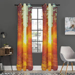 Sunrise Forest Print Curtain
