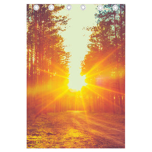 Sunrise Forest Print Curtain