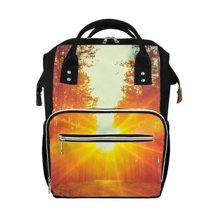 Sunrise Forest Print Diaper Bag