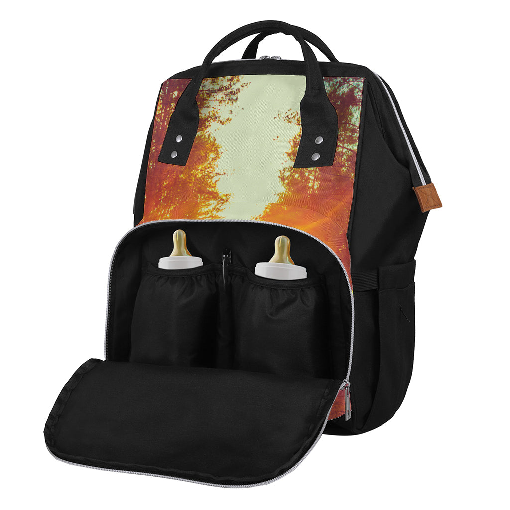 Sunrise Forest Print Diaper Bag