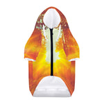 Sunrise Forest Print Dog Zip Up Hoodie