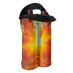 Sunrise Forest Print Double Neoprene Wine Tote