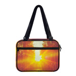 Sunrise Forest Print Double Strap Bible Bag