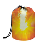 Sunrise Forest Print Drawstring Makeup Bag