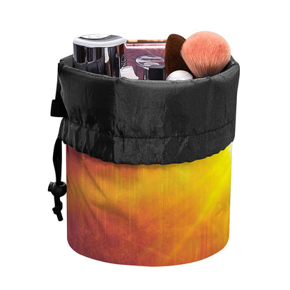 Sunrise Forest Print Drawstring Makeup Bag