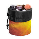 Sunrise Forest Print Drawstring Makeup Bag