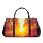 Sunrise Forest Print Duffle Bag