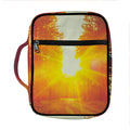 Sunrise Forest Print Front Pocket Bible Bag