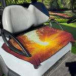 Sunrise Forest Print Golf Cart Seat Cover