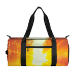 Sunrise Forest Print Gym Bag