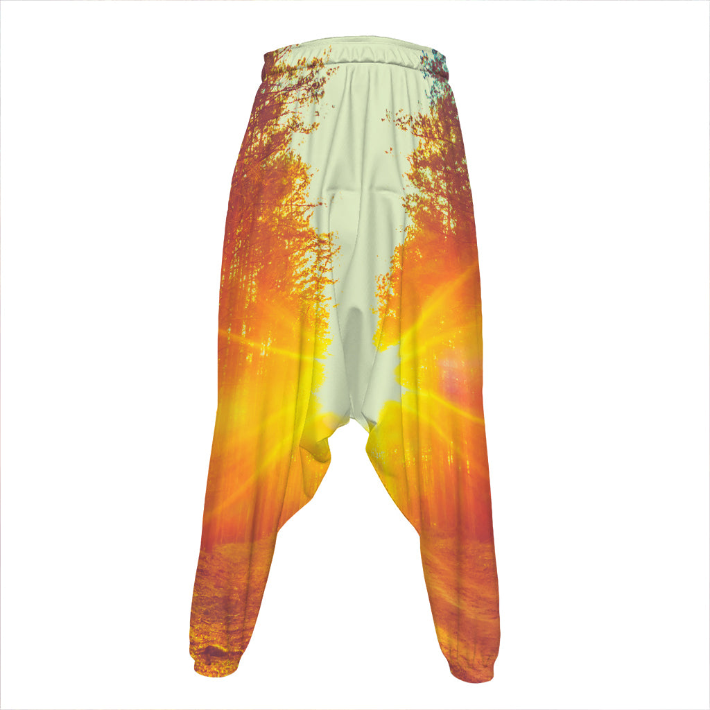 Sunrise Forest Print Hammer Pants