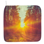 Sunrise Forest Print Hand Towel