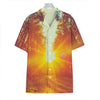 Sunrise Forest Print Hawaiian Shirt