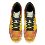 Sunrise Forest Print High Top Leather Sneakers