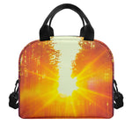 Sunrise Forest Print Insulated Lunch Bag