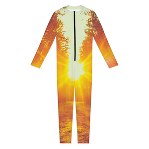 Sunrise Forest Print Jumpsuit