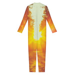 Sunrise Forest Print Jumpsuit