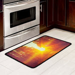 Sunrise Forest Print Kitchen Mat