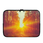 Sunrise Forest Print Laptop Sleeve
