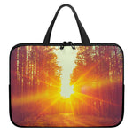 Sunrise Forest Print Laptop Sleeve With Handle