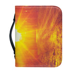 Sunrise Forest Print Leather Bible Cover