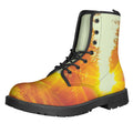 Sunrise Forest Print Lace-Up Boots