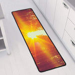 Sunrise Forest Print Long Kitchen Mat
