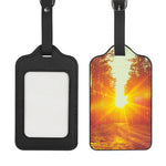 Sunrise Forest Print Luggage Tag
