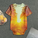 Sunrise Forest Print Men's Bodysuit