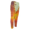 Sunrise Forest Print Men's Compression Pants