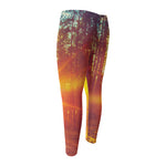 Sunrise Forest Print Men's Compression Pants