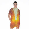 Sunrise Forest Print Men's Rompers