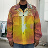 Sunrise Forest Print Men's Shirt Jacket