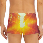 Sunrise Forest Print Men's Short Boxer Briefs