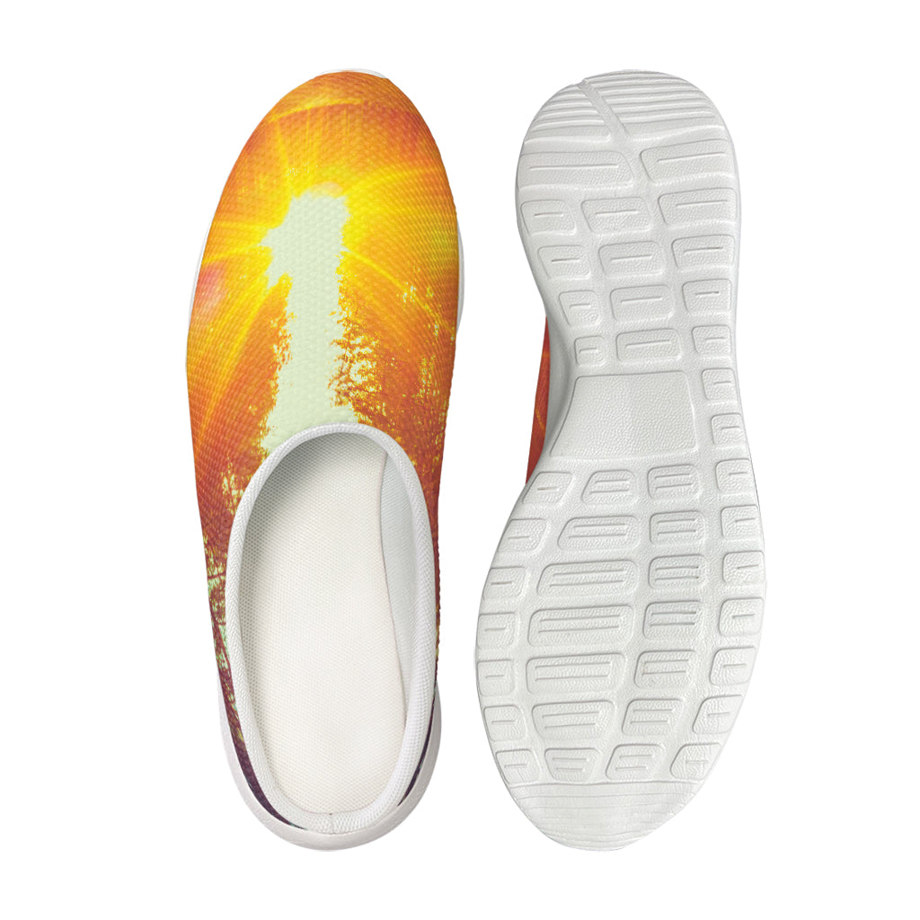 Sunrise Forest Print Mesh Casual Shoes