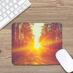 Sunrise Forest Print Mouse Pad