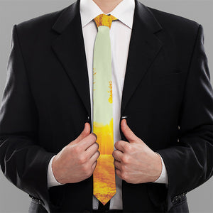 Sunrise Forest Print Necktie