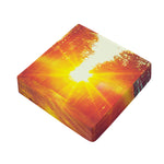 Sunrise Forest Print Outdoor Seat Cushion Cover