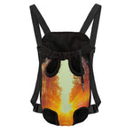 Sunrise Forest Print Pet Carrier Backpack