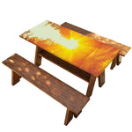 Sunrise Forest Print Picnic Table Cover