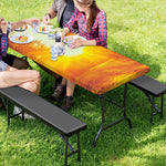 Sunrise Forest Print Picnic Table Cover
