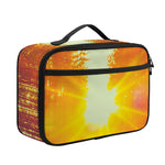 Sunrise Forest Print Portable Lunch Bag